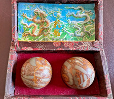 Chinesische Meditationskugeln, Klangkugeln mit Originalschatulle