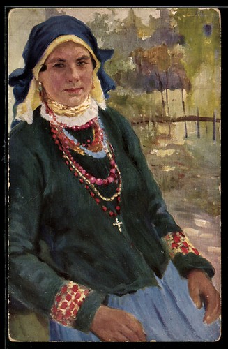 Russische bäuerin tracht - russische,