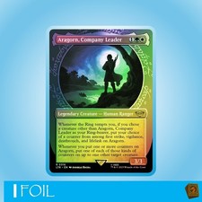 Aragorn, Company Leader | MTG | Lord of the Rings | NM | EN | R | Showcase Foil