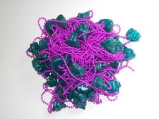 Türvorhang Deko Plastik Kitsch Buddha pink petrol türkis lila fuchsia Vintage90s