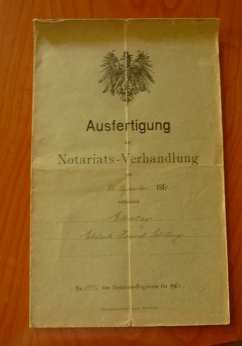 Notariats-Verhandlung