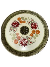 Schramberg Essteller Tirol Vintage Keramik Blumenmuster 20cm Mehrfarbig