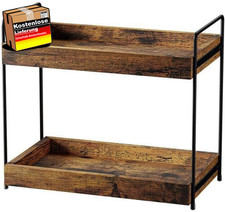 Holz Küchenregal 2 Ebenen Bad