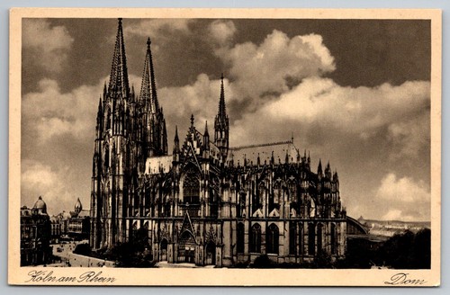 Postkarte köln rhein - postkarte, am