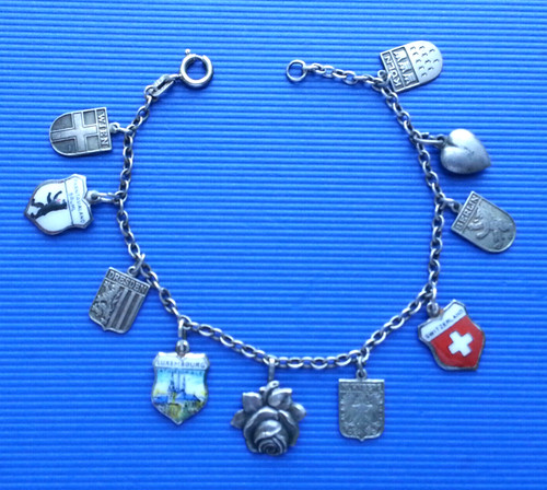 Altes bettelarmband 800 - bettelarmband, silber