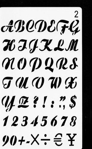Schablone stencil buchstaben - stencil,