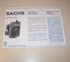 Typenblatt / Technische Daten Sachs Stationär Motor ST 125, ST 150 - Stand 1975!