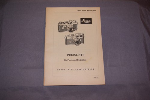 Prospekt broschüre leica - ,