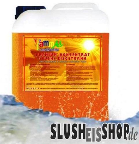 Slush eis pfirsich maracuja - eis, pfirsich/