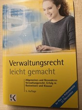 Jura Studium Verwaltungsrecht Leicht Gemacht 5. Auflage 2019