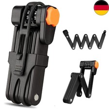 Faltschloss Fahrrad mit Halterung Fahrrad Schloss Zahlenschloss Sicherheitsstufe