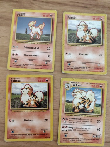 Pokémon karte arkani fukano - karte, arkani,
