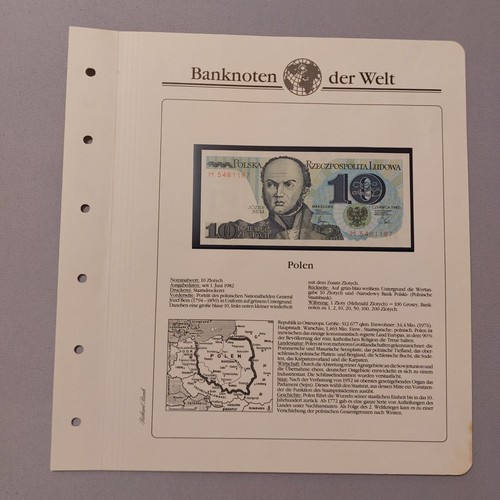 Banknoten der welt polen - der, 10