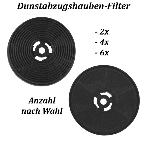 6x aktivkohlefilter - 2x/4/6x,