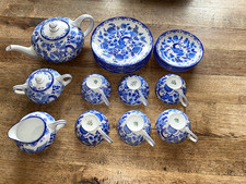 Sammler Rarität Rosenthal Else Paradiesvogel Blaue Stunde Teeservice 6 P. 23 Stk