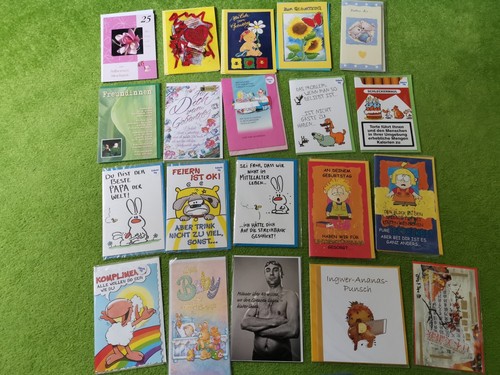 Konvolut karten geburtstag - karten,