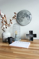 NeXtime Wanduhr "MOON DOME"