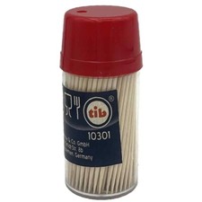 TIB Holz-Zahnstocher 65mm 190 Stück in Spenderdose