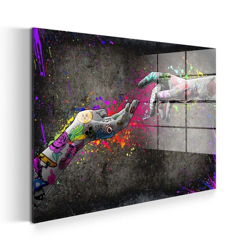 Touch graffiti hände - graffiti,