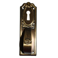 Möbelgriff mit Platte Schloss