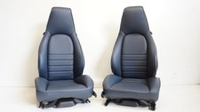Porsche 964 Sportsitze Sitze Verkleidung Leder dunkelblau elektrisch verstellbar