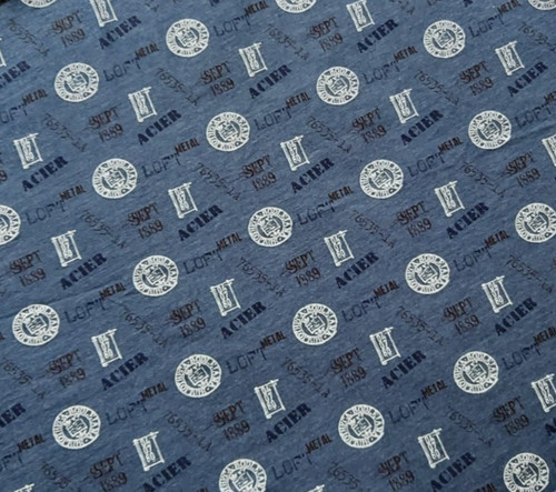 Stoff jersey dunkel - jersey, blau