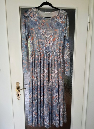 Blau gemustertes kleid - kleid, von