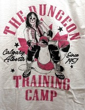 T-Shirt L Wrestling WWF BRET HITMAN HART WWE WCW Dungeon Training Camp