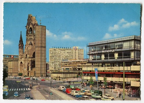 Berlin gedächtniskirche vw - ak, berlin,gedächtniskirche,vw
