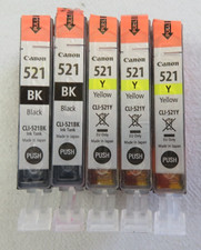 5 Canon CLI-521 BK Y