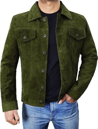 Herren grün wildleder leder - grün,