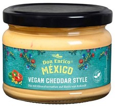 Don Enrico Vegan Cheddar Style Dip 250 g perfekt zu Nachos