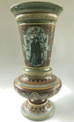 Mettlach steingut krater - mettlach,