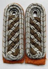 1 Paar Schulterstücke Polizei Meister  Gendarmerie zum Einnähen 2.WK orig.