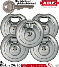 5x ABUS Diskus Vorhangschloss