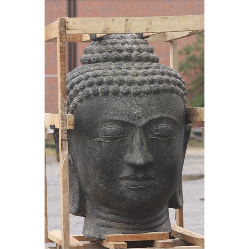 Buddha kopf aus - buddha, steinguss