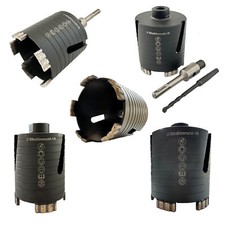 Diamant Dosensenker M16 Bohrkrone 68 mm 82 mm Dosenbohrer SDS Set Seitenschlitz