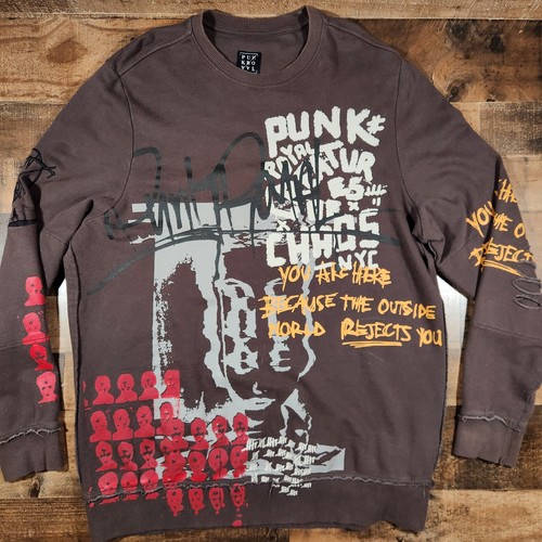 Punk royal hoodie mens large - royal,