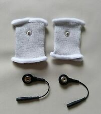 2 Schlauchelektroden dehnbar Ø 30-60 mm Reizstrom E-STIM ESTIM TENS EMS EROSTEK 