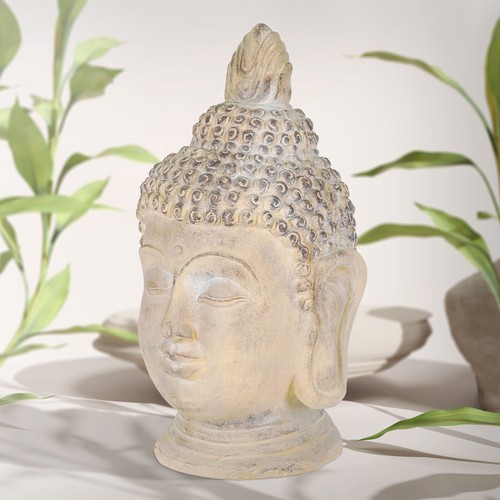Buddha kopf statue - statue, skulptur