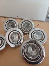 Halogen Deckenstrahler, Einbau schwenkbar, verchromt 