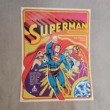 1979 Atari Superman Pinball Flyer Flipper Werbeflyer Promo
