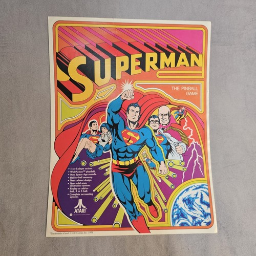 1979 atari superman pinball - atari,