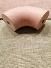 Handlaufecke Buche 4,5cm 90° 8cm unbehandelt Geländer Treppe Holz Handlaufbogen