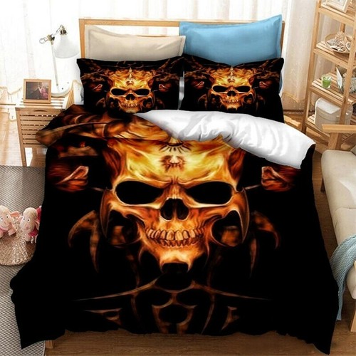 Totenkopf gothic bettwäsche - gothic,
