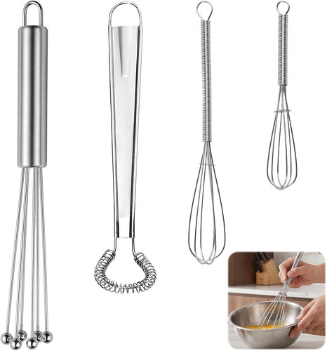 Mini schneebesen set - schneebesen, 4