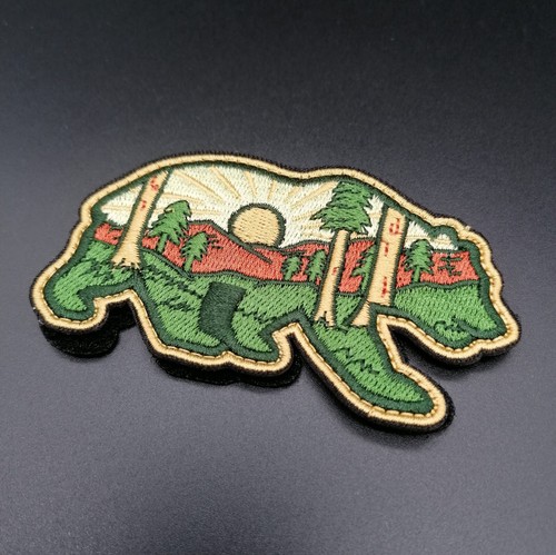 Aufnäher wanderlust bushcraft - aufnäher,
