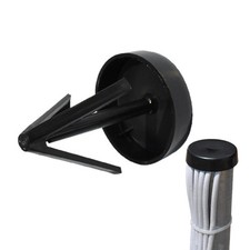 Mastkappe Universal 35mm - 60mm für Mastrohr Antennenmast Deckel PVC Robust