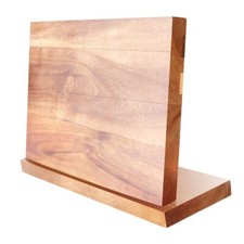 Doppelseitiger Holz Magnetischer Messerhalter ohne Messer Messerblock für Küche 