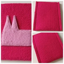 Handytasche Filz mit Kölner Dom Motiv - Handmade